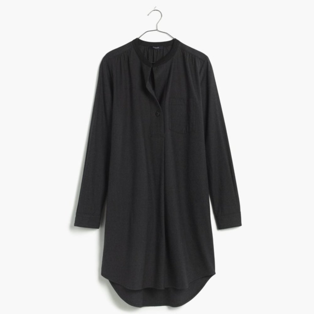 Madewell Latitude Shirtdress in Charcoal Gray Size M EUC - Picture 5 of 14